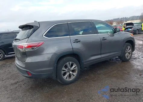2016 Toyota Highlander Le Plus V6 z USA, uszkodzony, nr VIN 5TDBKRFH0GS276027